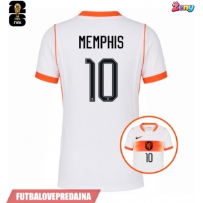 Lacne Ženy Futbalové dres Holandsko Memphis Depay #10 MS 2026 Krátky Rukáv - Preč